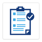 Checkmarks on to-do list icon